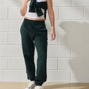 Abercrombie YPB Neoknit Relaxed Joggers Evergreen Gym Lounge Size XS-short